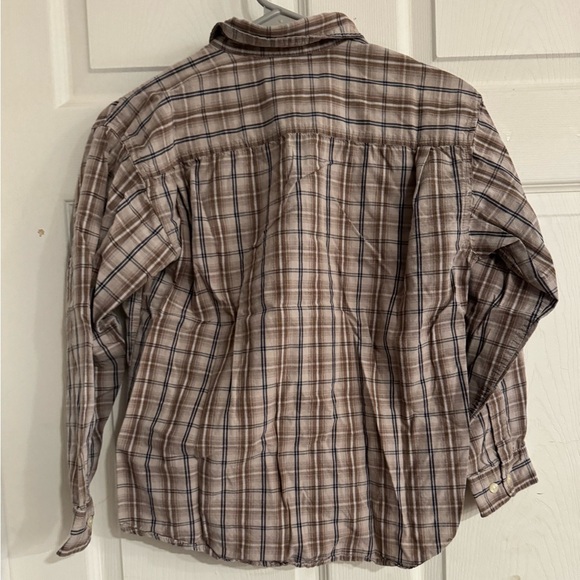 Boys medium 10-12 Covington button up shirt plaid pattern 100% cotton - Picture 2 of 3